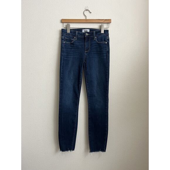 PAIGE Verdugo Ankle Denim Jeans Blue Size 25 - Picture 2 of 8